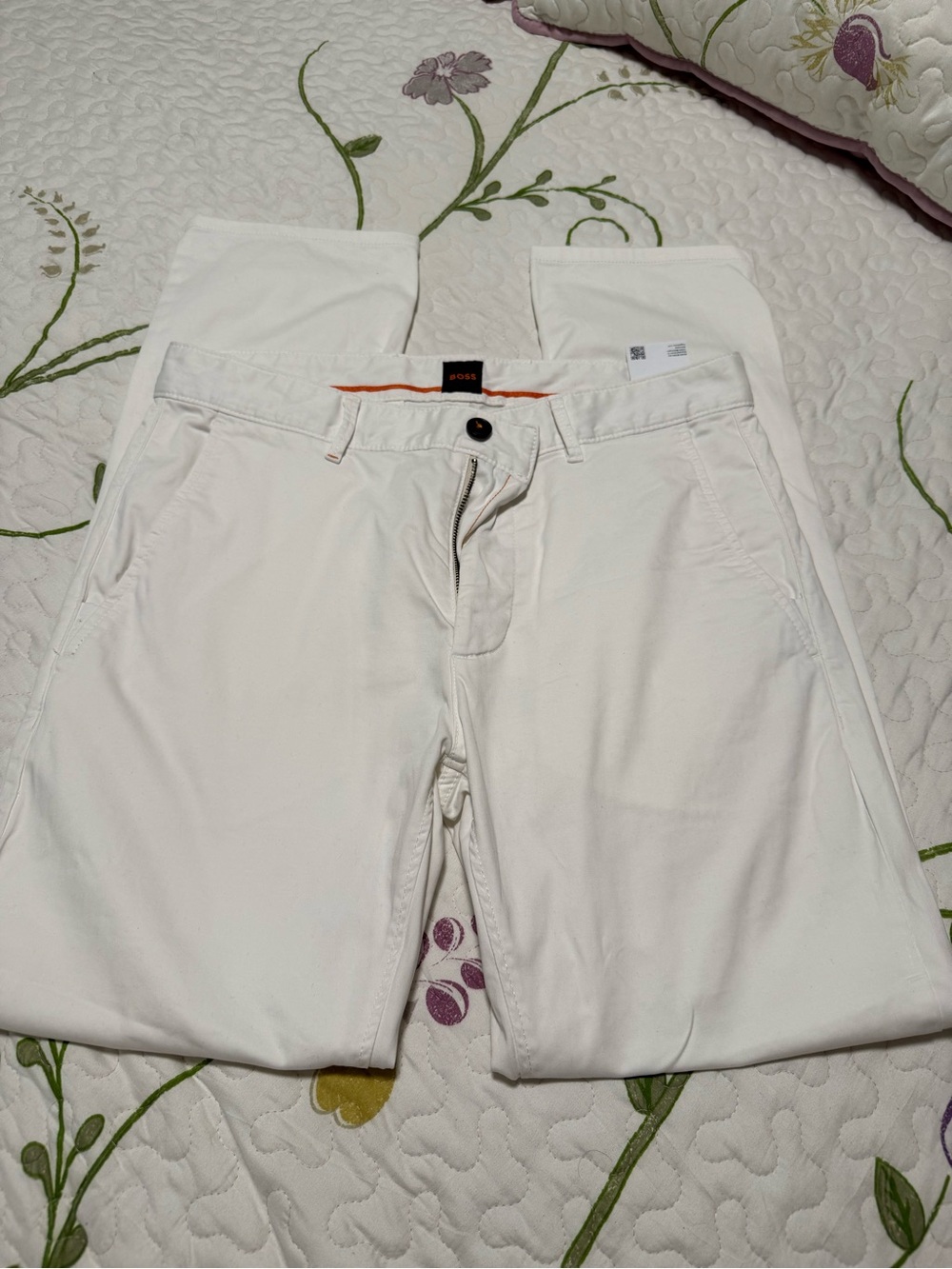 BOSS White Men's Pants